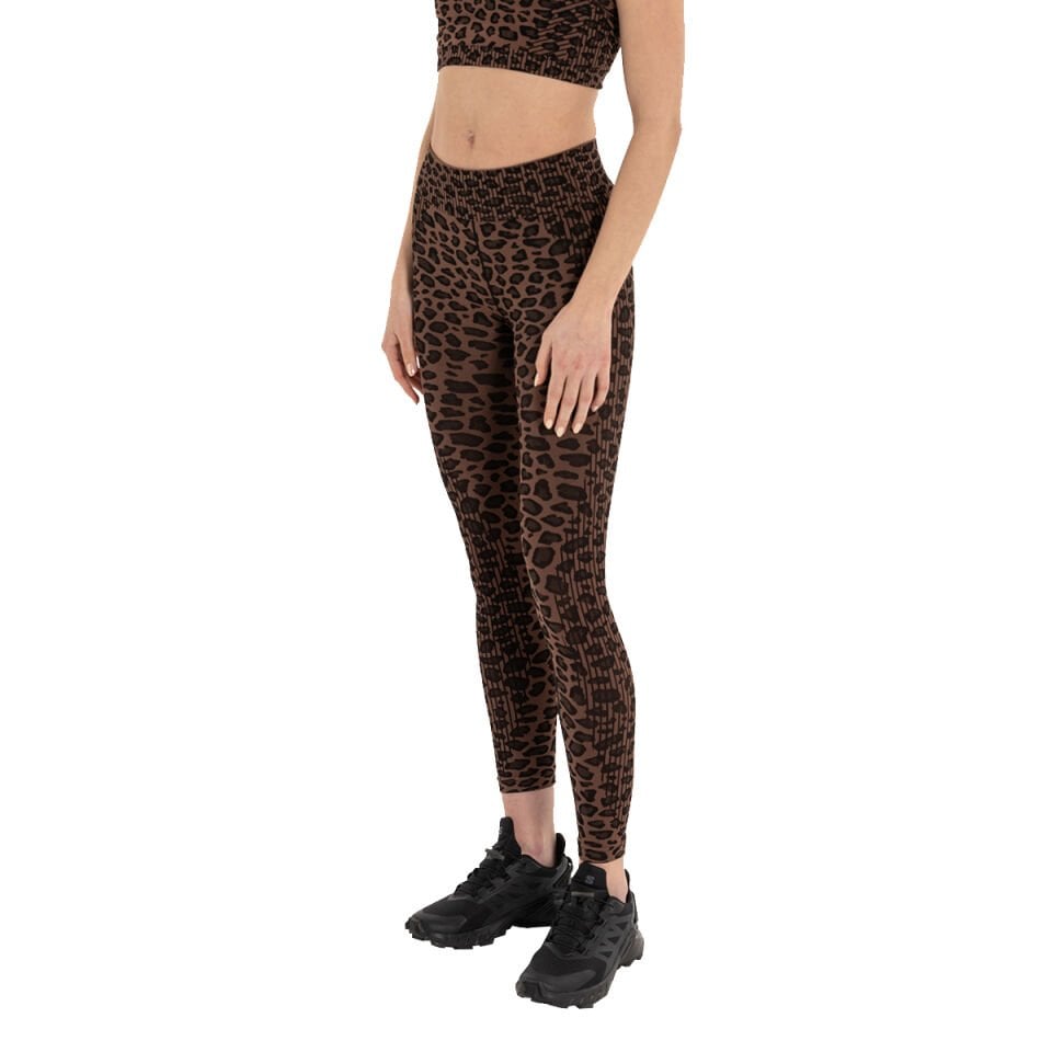 Leopar Desen Seamless Toparlayıcı Tayt