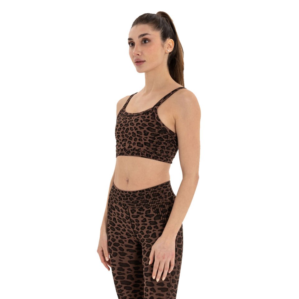 Leopard Pattern Seamless Bra
