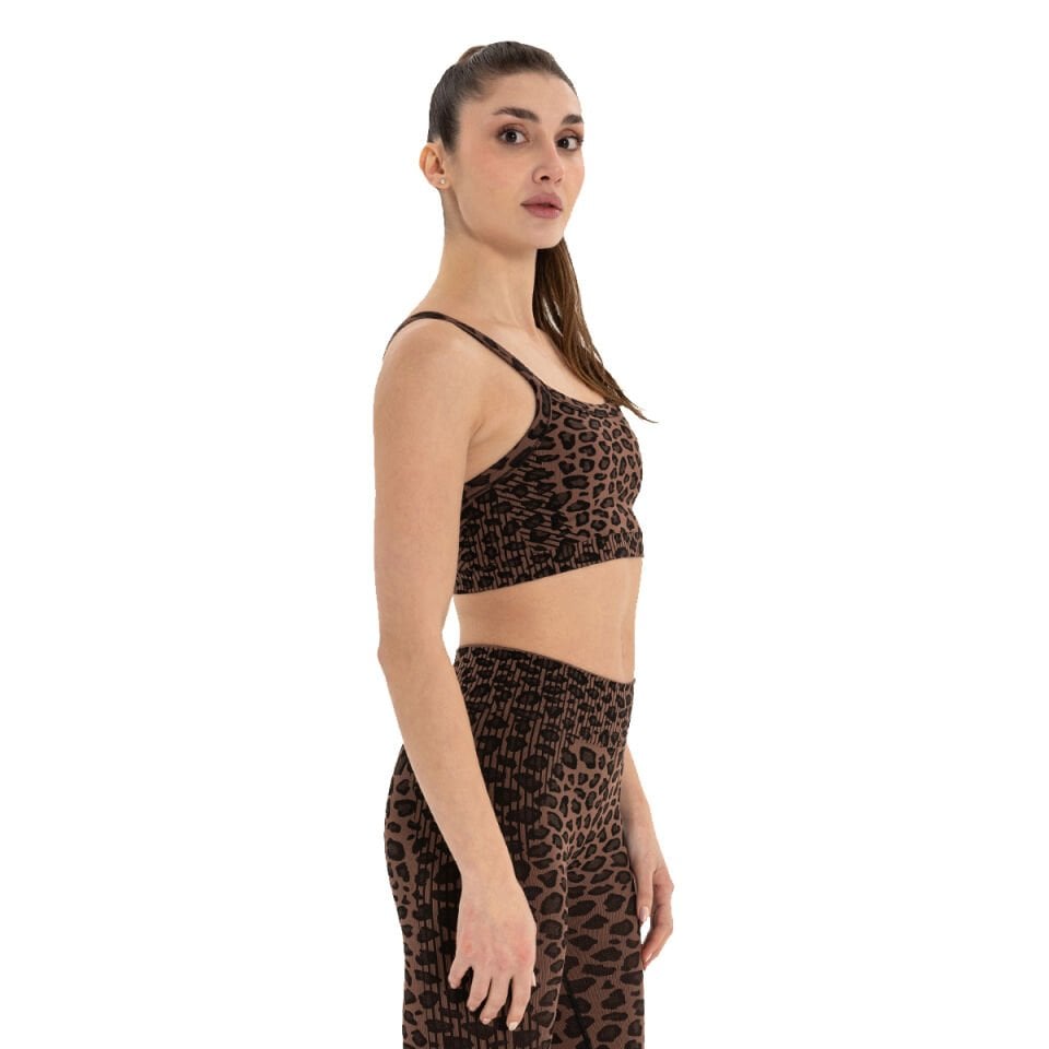 Leopard Pattern Seamless Bra