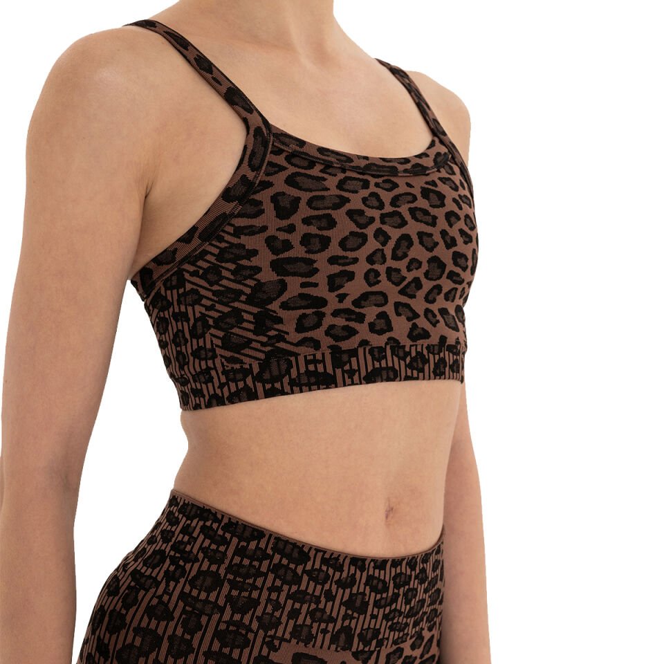 Leopard Pattern Seamless Bra