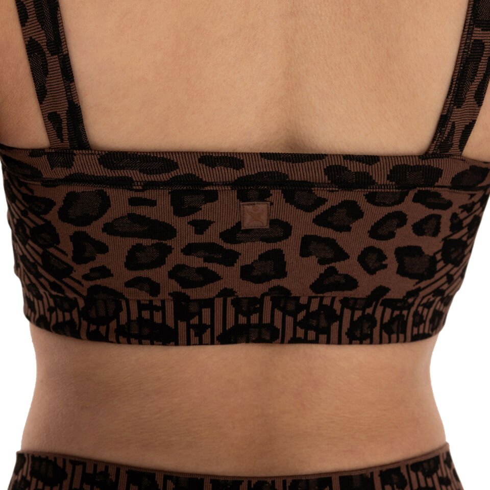 Leopard Pattern Seamless Bra