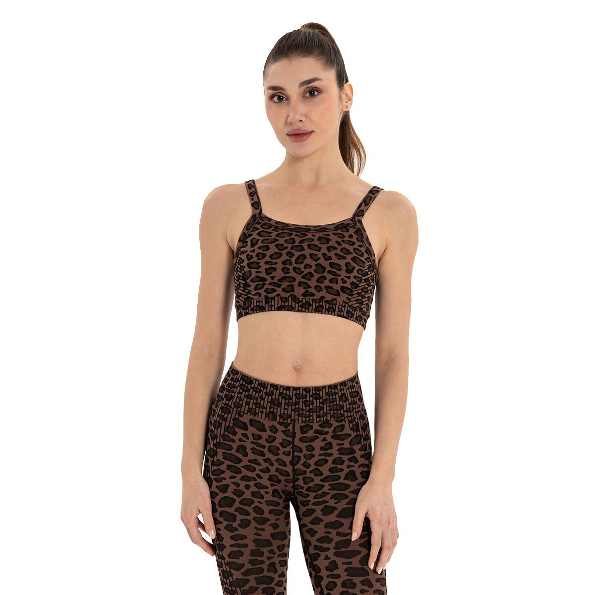 Leopard Pattern Seamless Bra