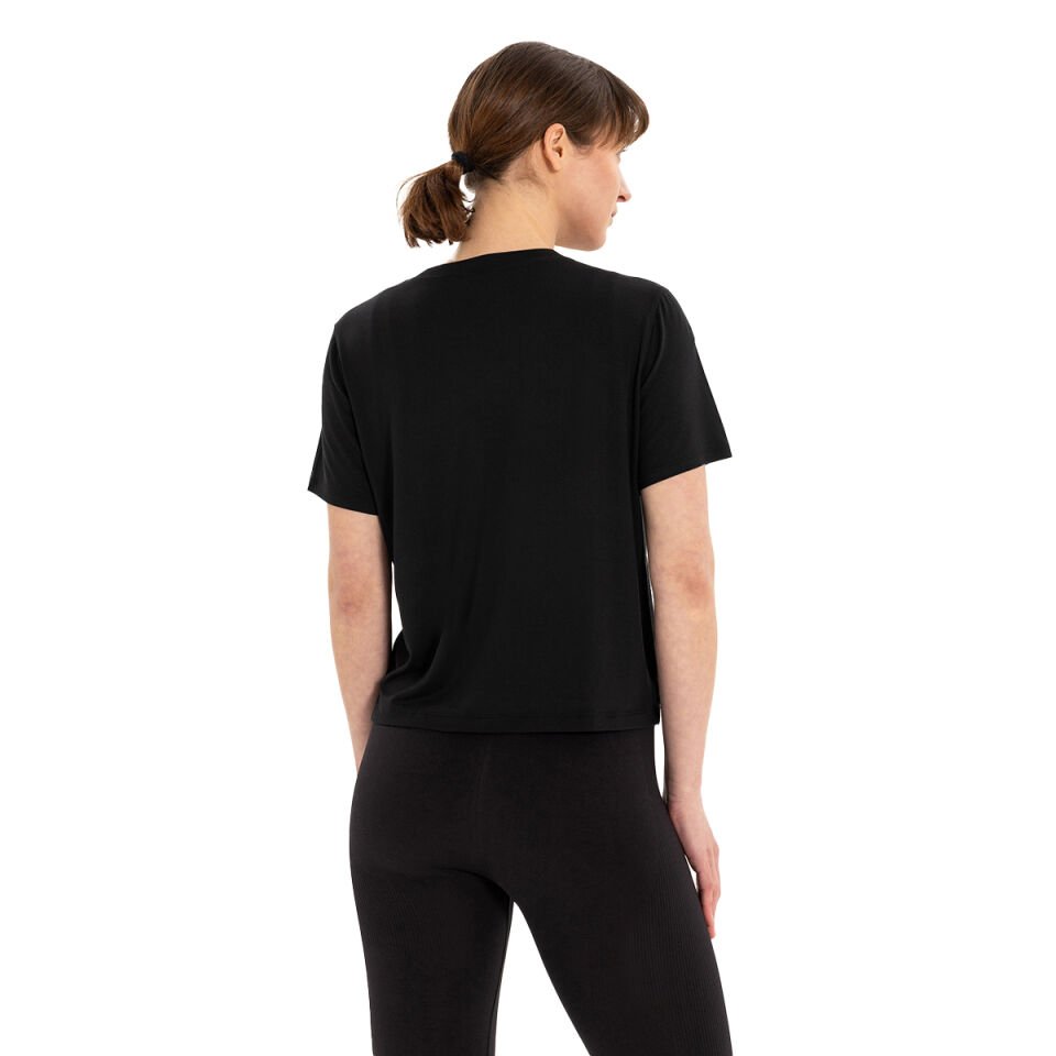 Modal Crew Neck Basic Yoga T-Shirt