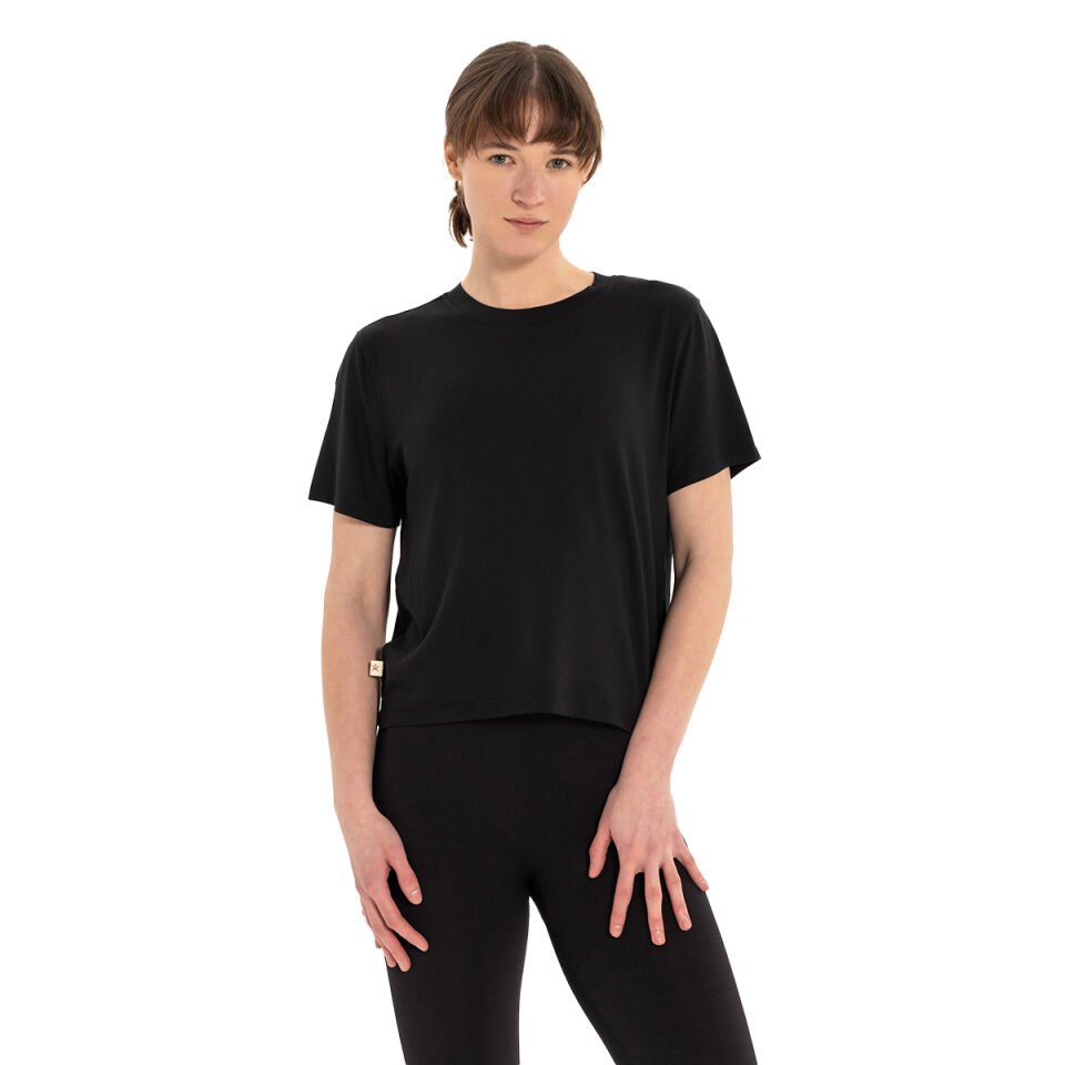 Modal Crew Neck Basic Yoga T-Shirt