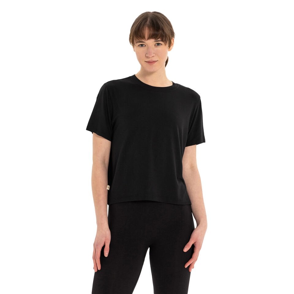 Modal Crew Neck Basic Yoga T-Shirt