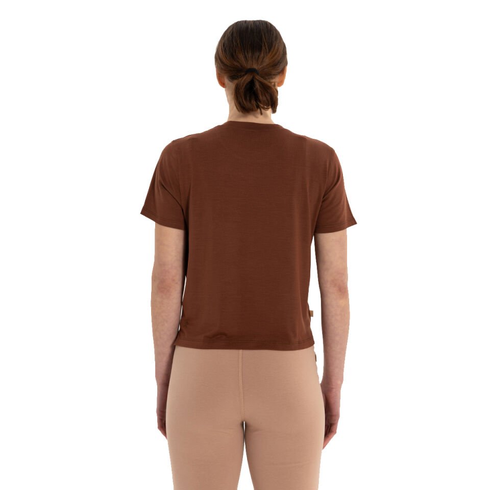 Modal Bisiklet Yaka Basic Yoga T-Shirt