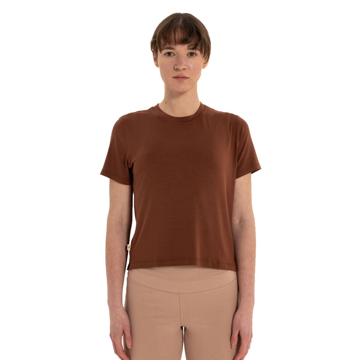 Modal Bisiklet Yaka Basic Yoga T-Shirt