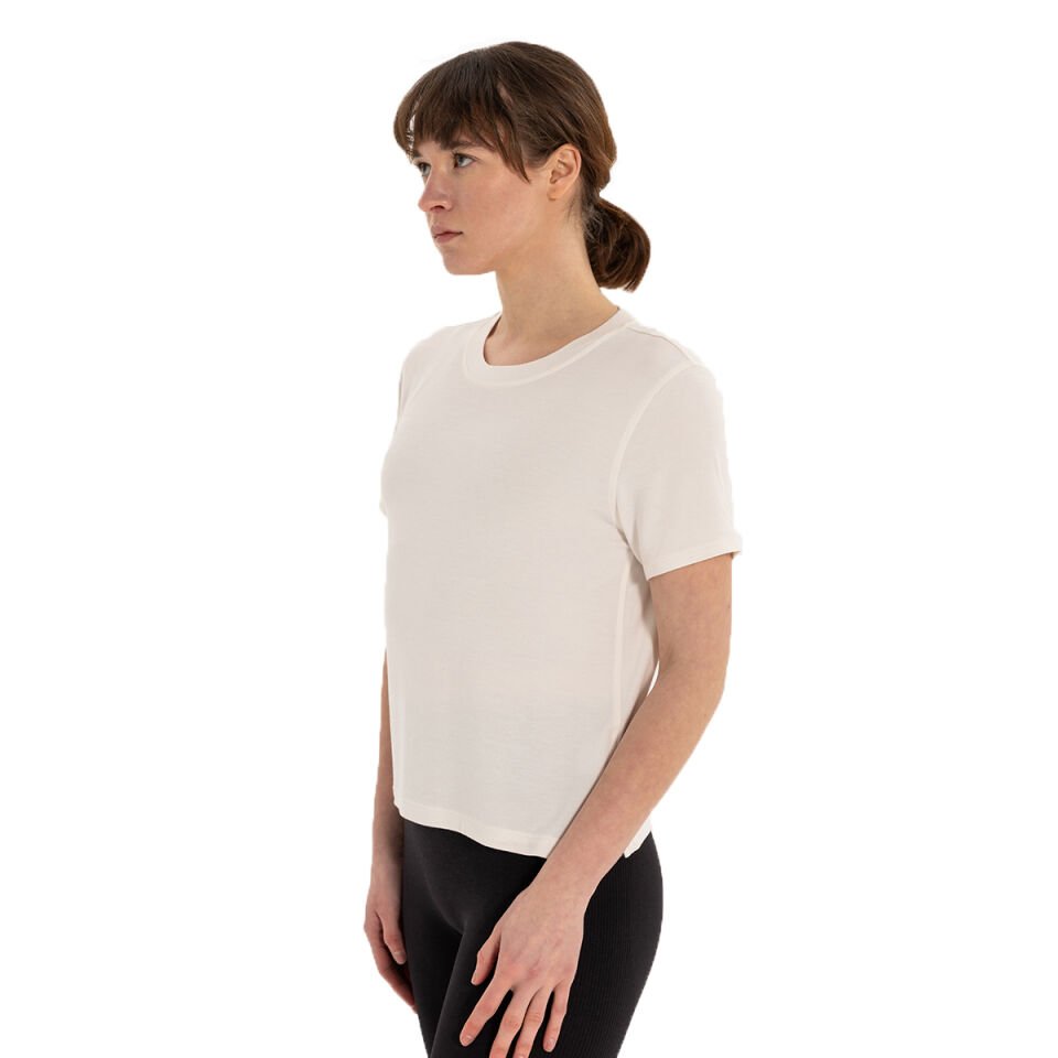 Modal Bisiklet Yaka Basic Yoga T-Shirt