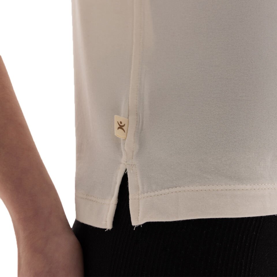 Modal Bisiklet Yaka Basic Yoga T-Shirt