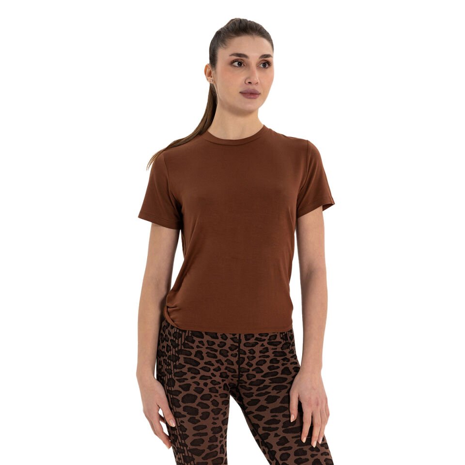 Modal Yoga T-Shirt with Back Tie