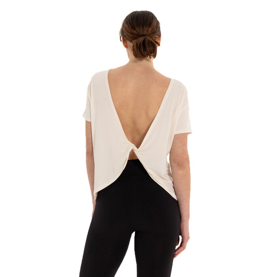 Inguz Sırt Detay Modal Yoga T-Shirt