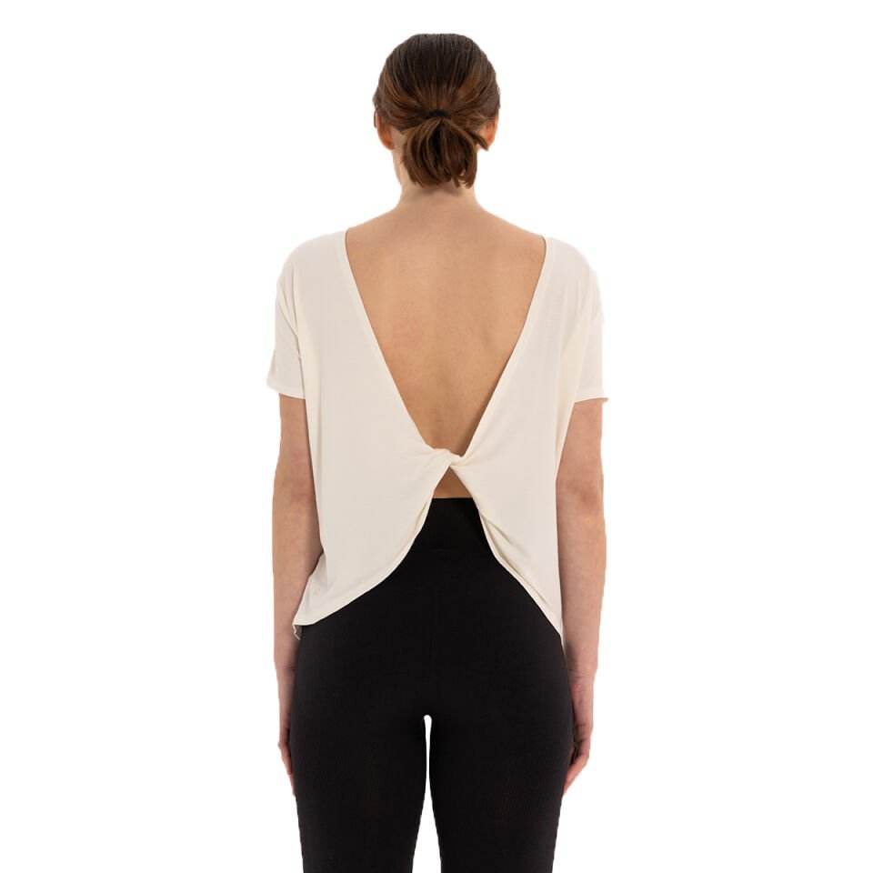 Inguz Sırt Detay Modal Yoga T-Shirt