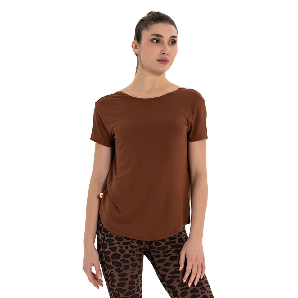 Back Detail Modal Yoga T-Shirt