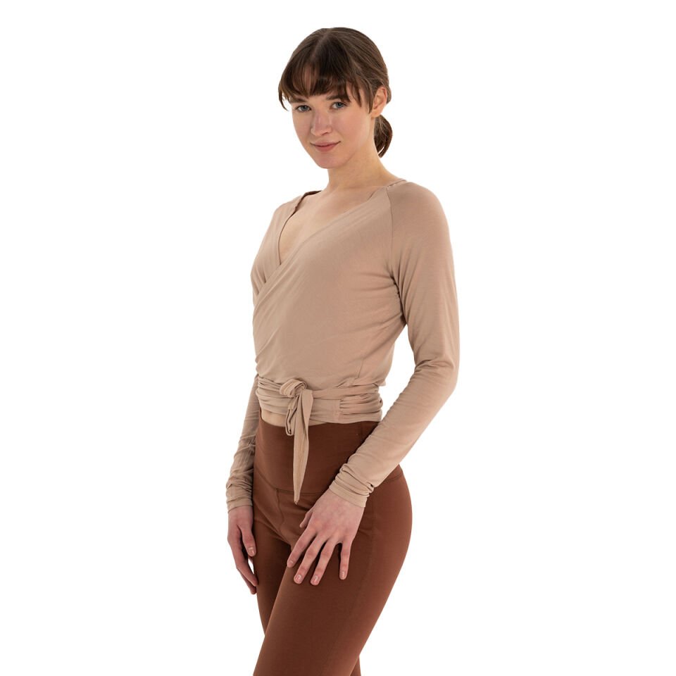Wrap-Tie Modal Blouse