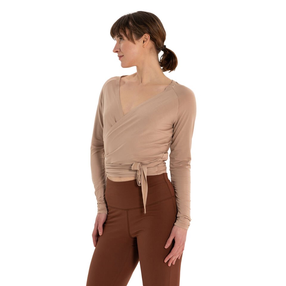 Wrap-Tie Modal Blouse
