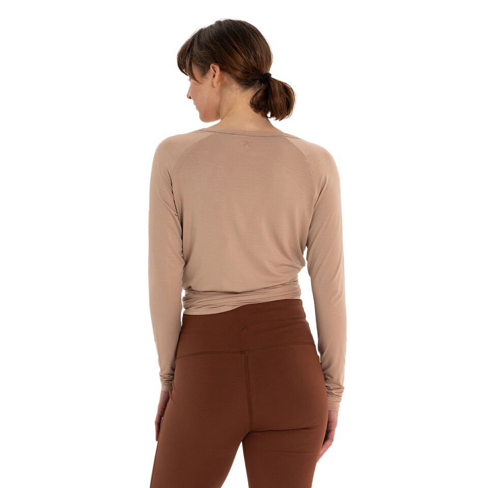 Wrap-Tie Modal Blouse