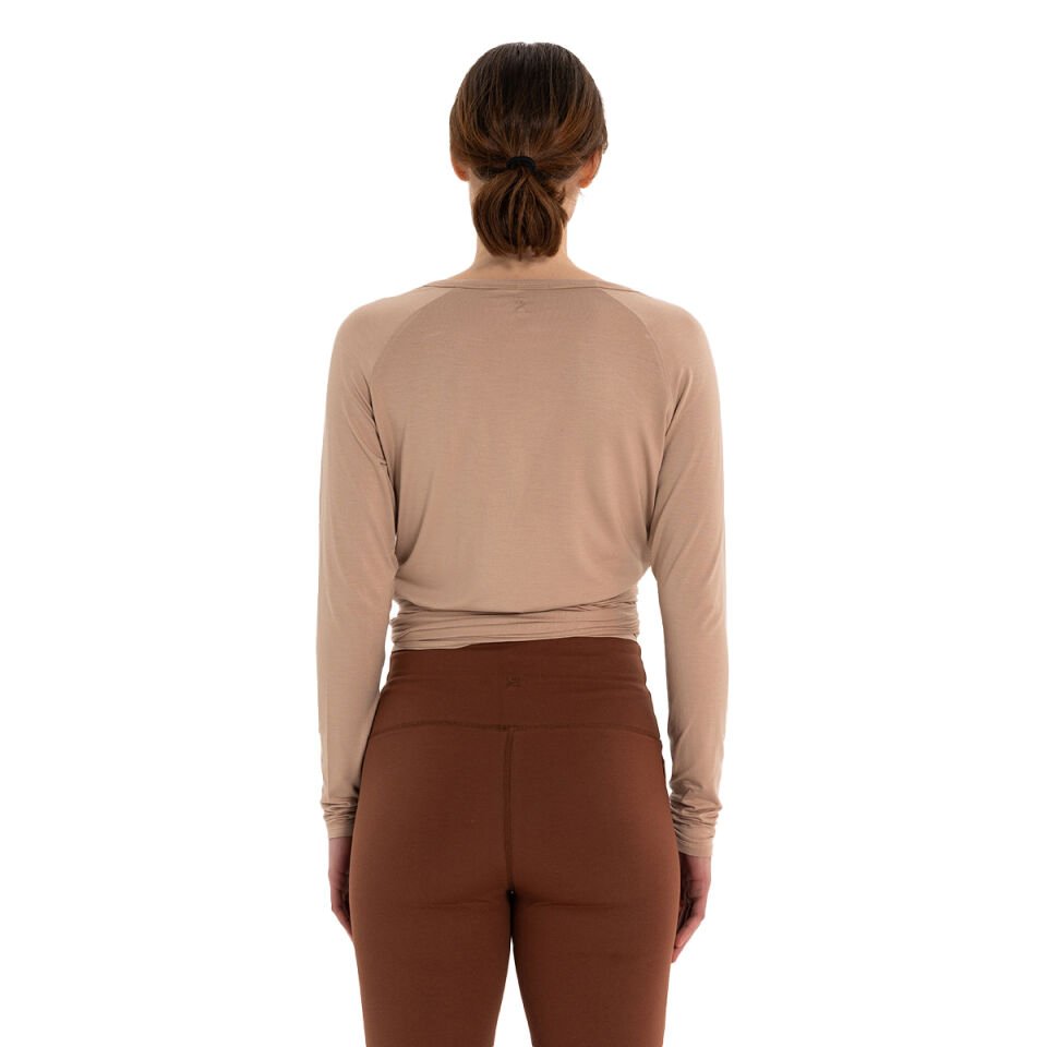 Wrap-Tie Modal Blouse