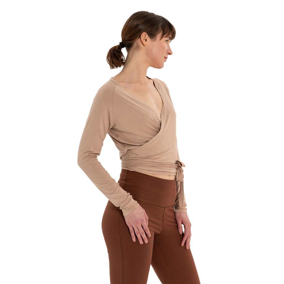 Wrap-Tie Modal Blouse