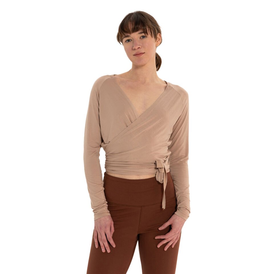 Wrap-Tie Modal Blouse