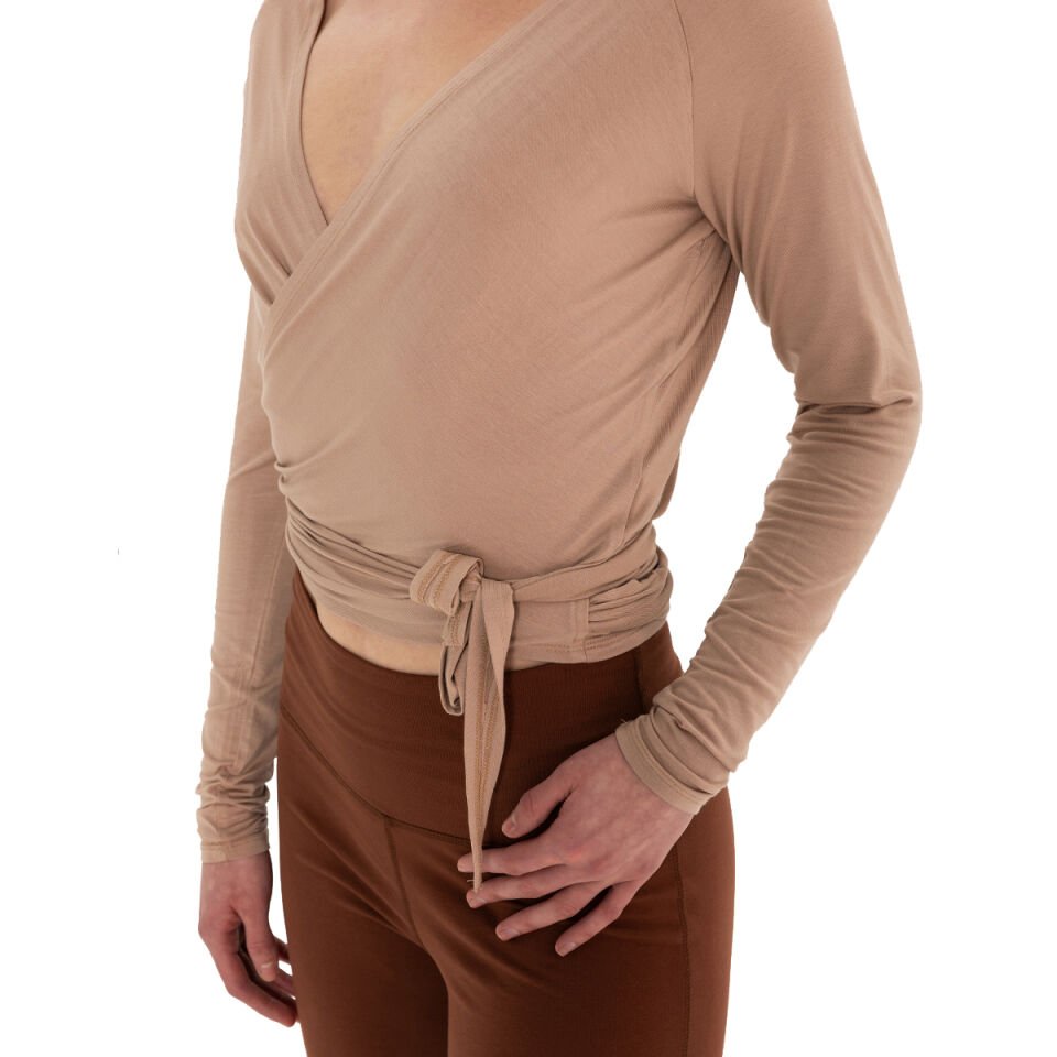 Wrap-Tie Modal Blouse