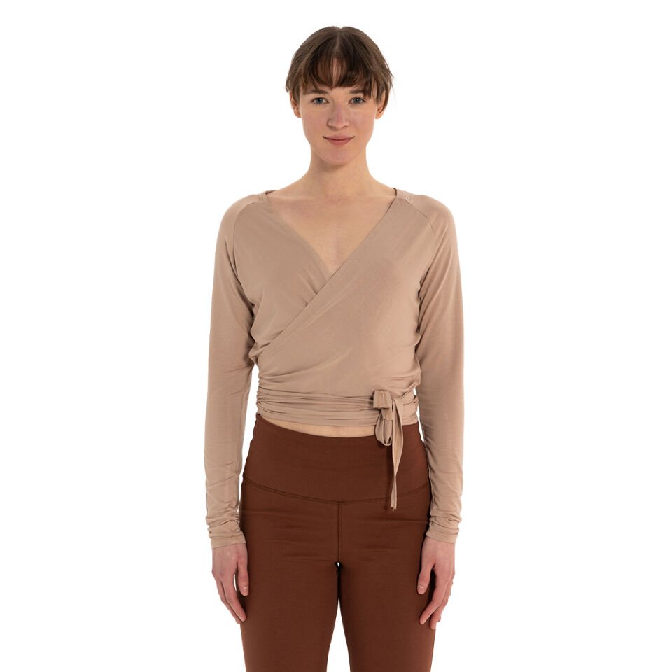 Wrap-Tie Modal Blouse