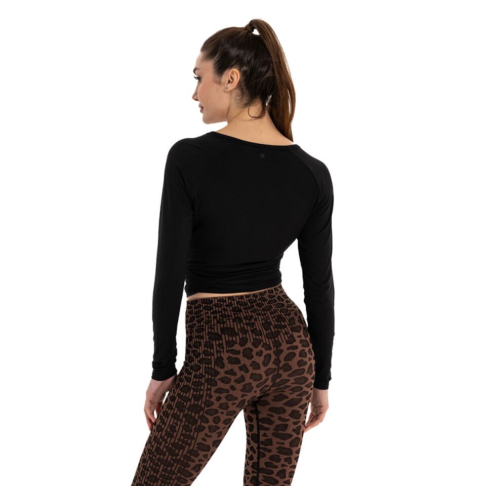 Wrap-Tie Modal Blouse