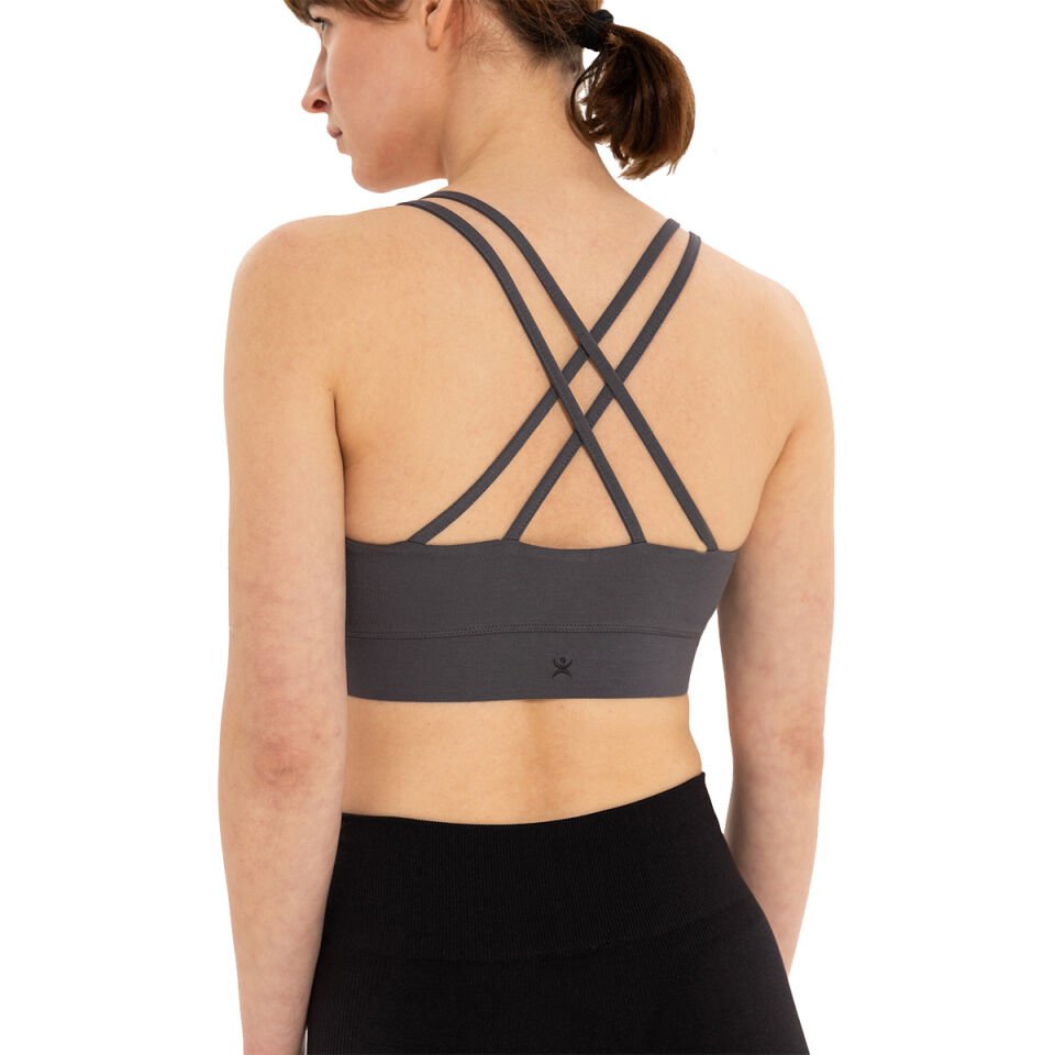 Double Strap Cross Back Yoga Bustier