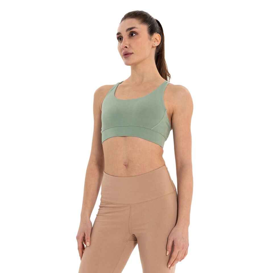 Çift Askılı Sırtı Çapraz Yoga Büstiyer