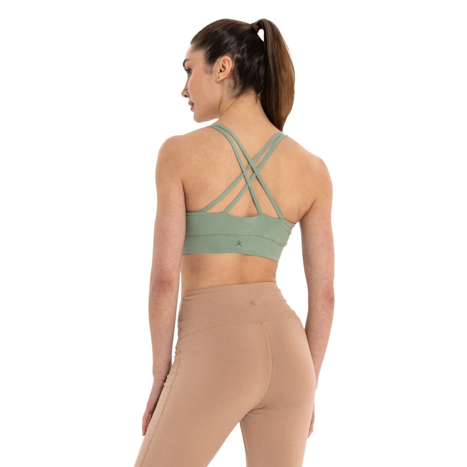 Çift Askılı Sırtı Çapraz Yoga Büstiyer