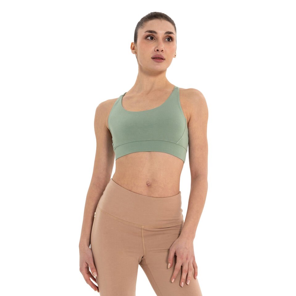 Çift Askılı Sırtı Çapraz Yoga Büstiyer