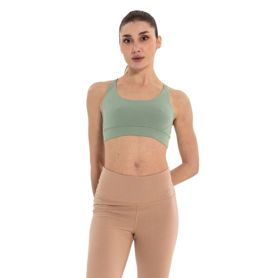 Çift Askılı Sırtı Çapraz Yoga Büstiyer