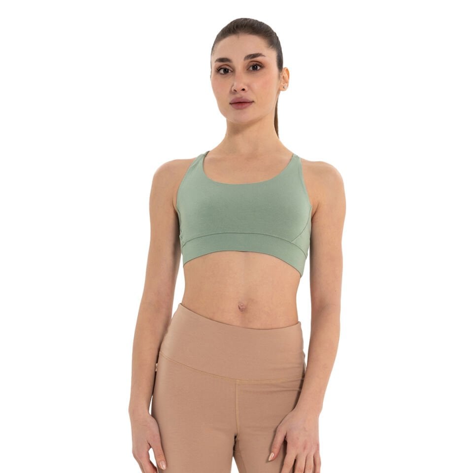 Double Strap Cross Back Yoga Bustier