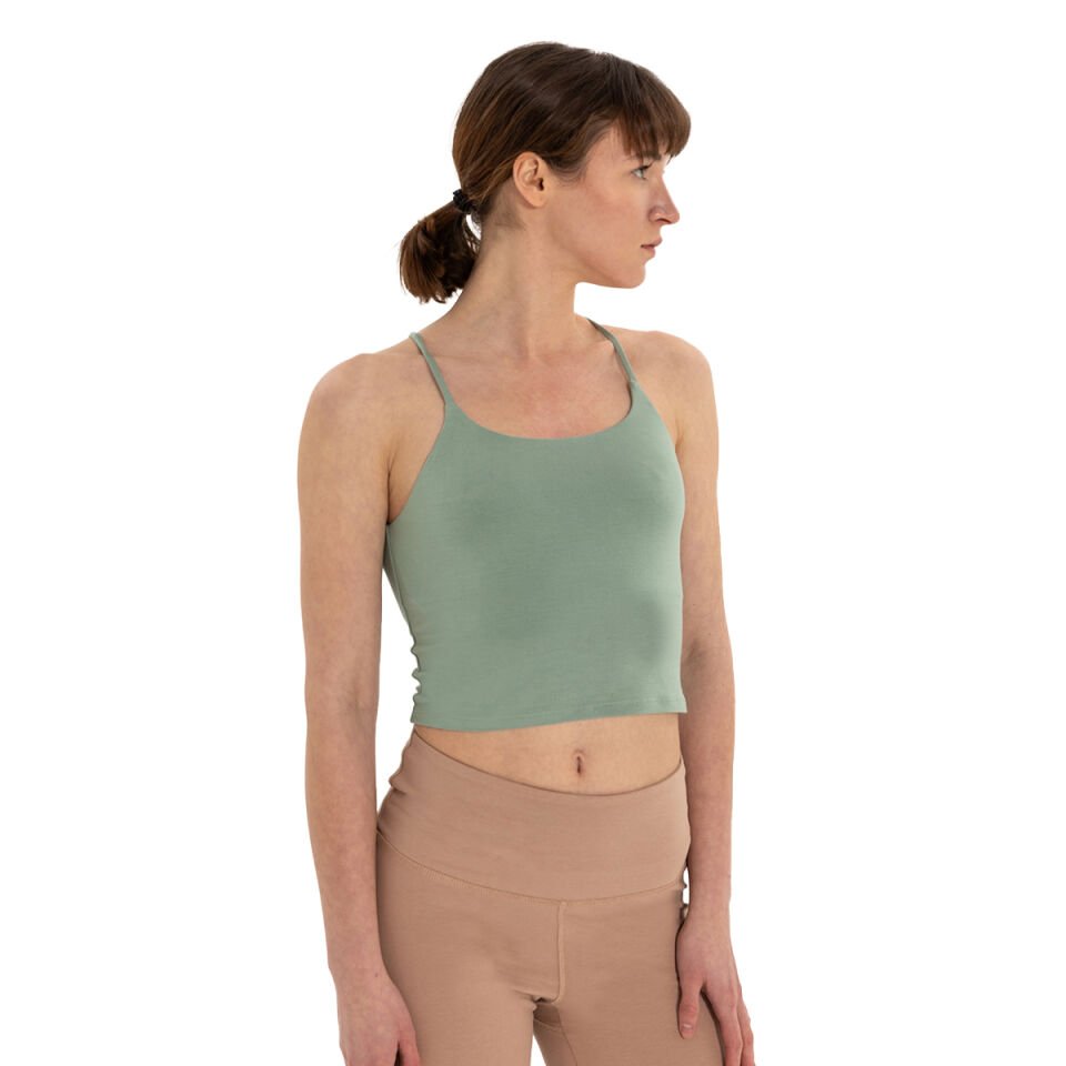 Back Detail Thin Strap T-Shirt