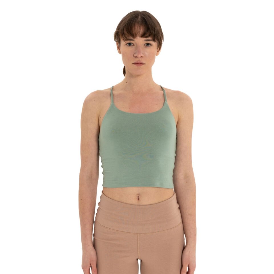 Back Detail Thin Strap T-Shirt