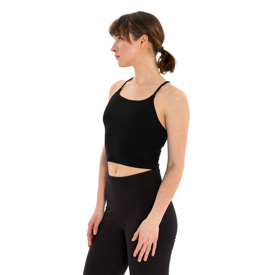 Back Detail Thin Strap T-Shirt