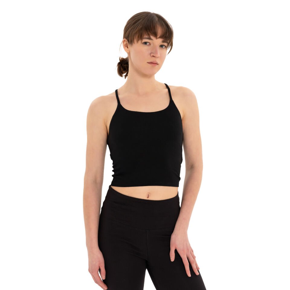 Back Detail Thin Strap T-Shirt