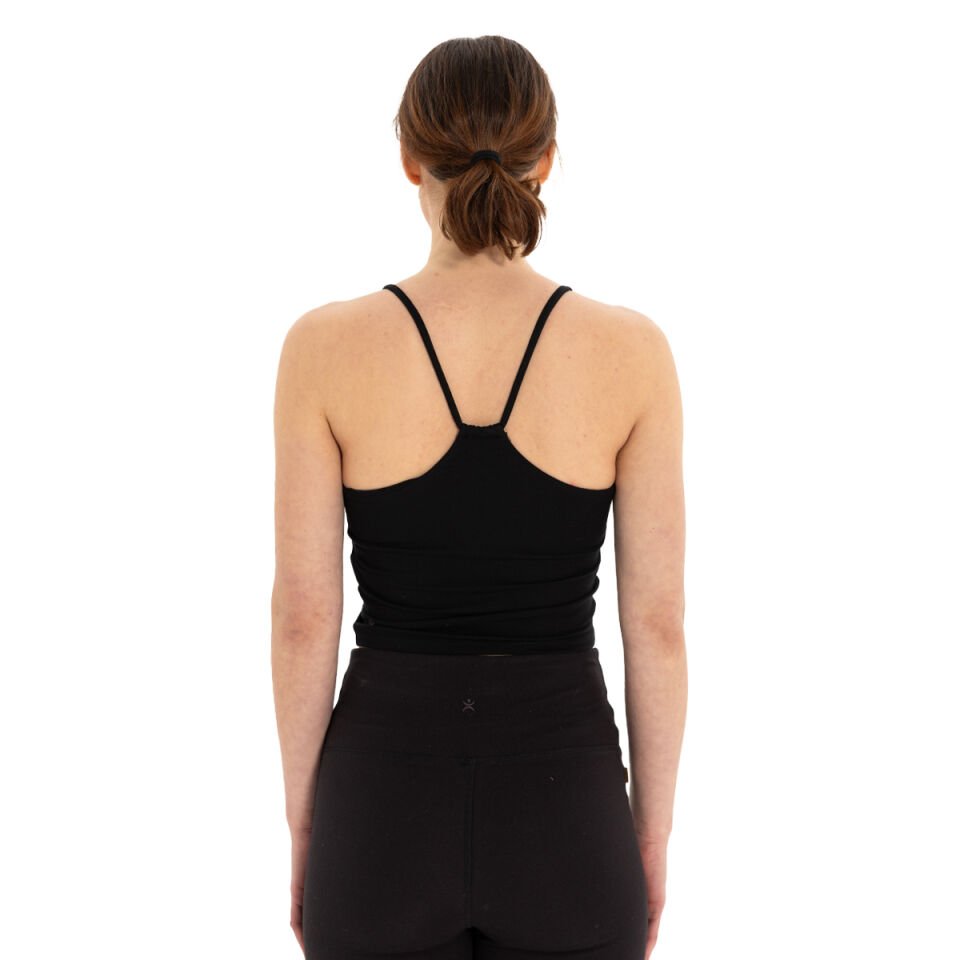 Back Detail Thin Strap T-Shirt