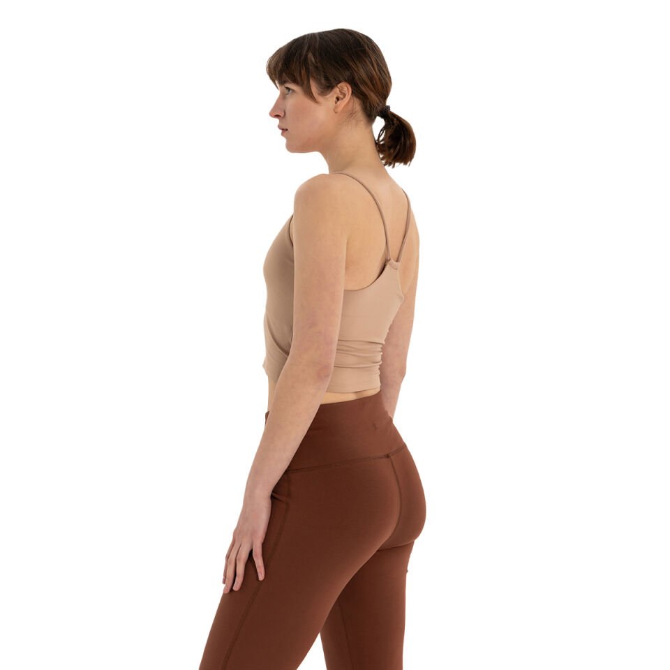 Back Detail Thin Strap T-Shirt