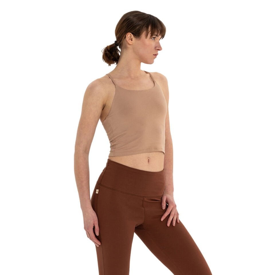 Back Detail Thin Strap T-Shirt