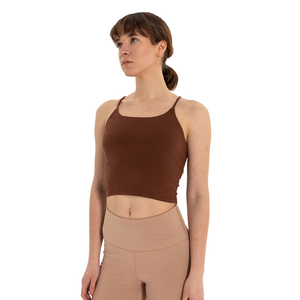 Back Detail Thin Strap T-Shirt