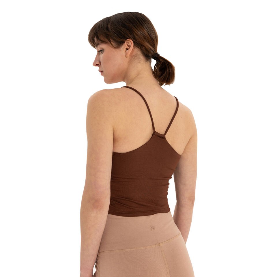 Back Detail Thin Strap T-Shirt