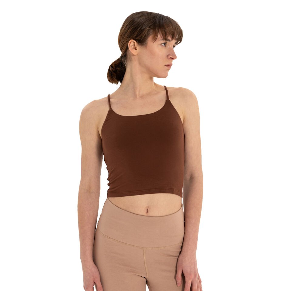 Back Detail Thin Strap T-Shirt
