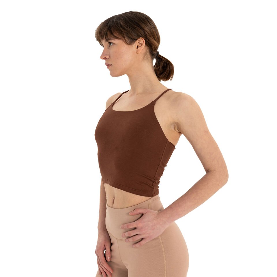 Back Detail Thin Strap T-Shirt