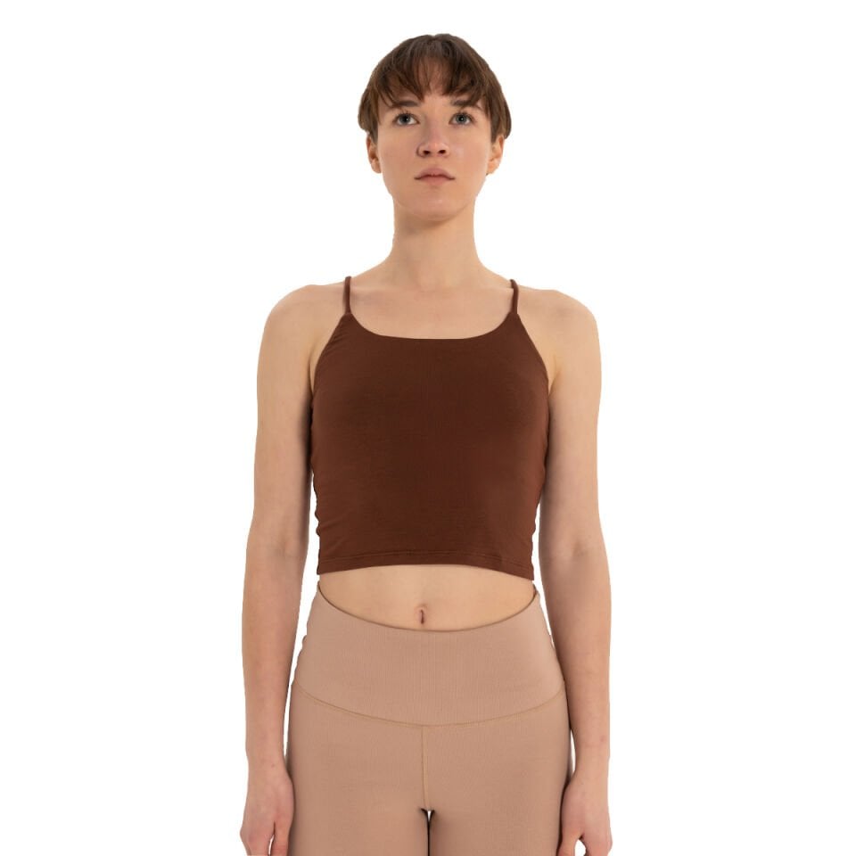 Back Detail Thin Strap T-Shirt