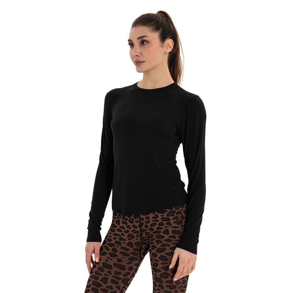 Long Sleeve Basic Modal Yoga T-Shirt