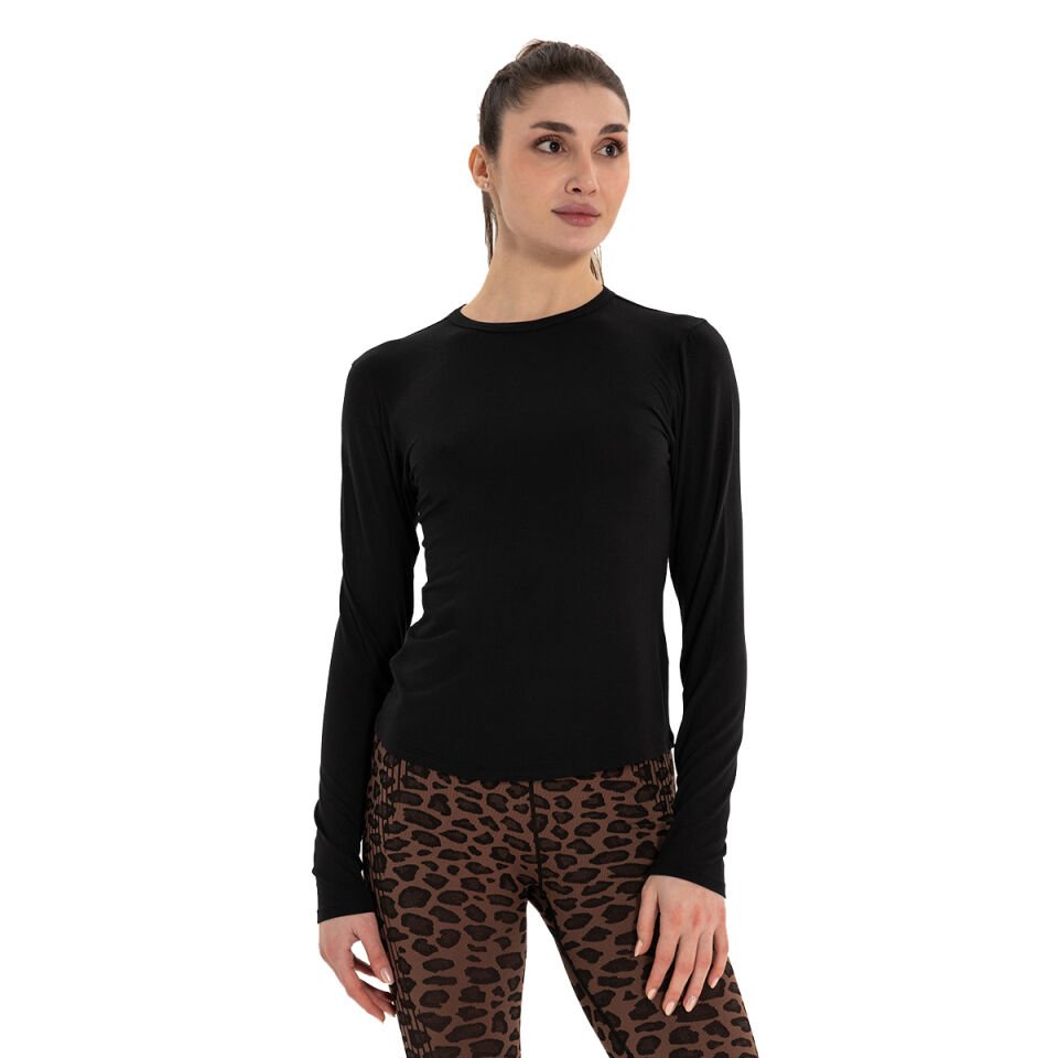 Long Sleeve Basic Modal Yoga T-Shirt