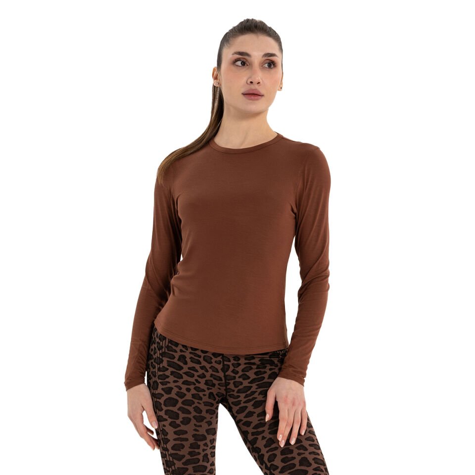 Long Sleeve Basic Modal Yoga T-Shirt