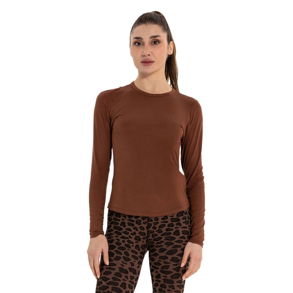 Long Sleeve Basic Modal Yoga T-Shirt