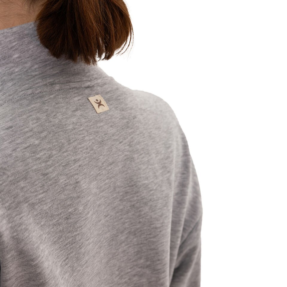 Stand Collar Zippered Sweatshirt