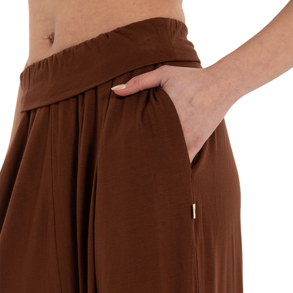 Inguz Beli Katlanabilir Yoga Şalvar